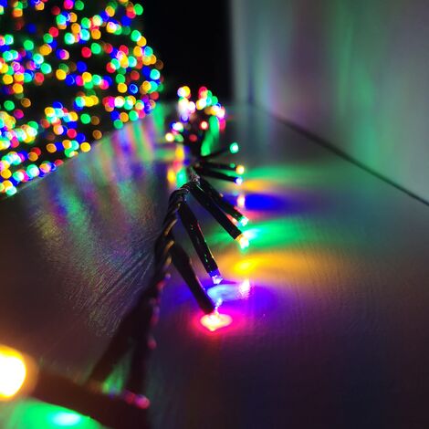 3000 LED 75m Indoor Outdoor Christmas Multi Function Mains Operated String Lights with Timer in Multicoloured