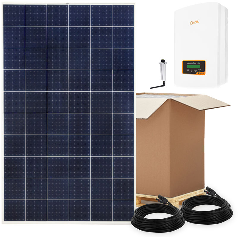 3000 Watt Photovoltaikanlage Set Netzeinspeisung Solaranlage Mit Wifi 3 Kw Flachdach Beschwerung 15 4324 004