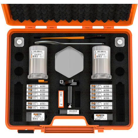 300.023.01 KIT DE 23 HERRAMIENTAS PARA ESSAIS DE MACHINES (CNC) ER32