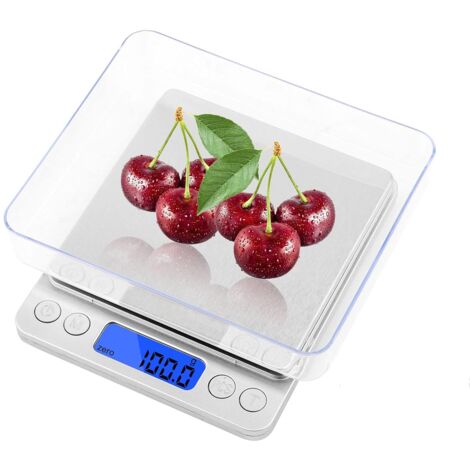 3000g/0.1g LCD High Precision Scale,Digital Kitchen Scale,Electronic Tray Scale