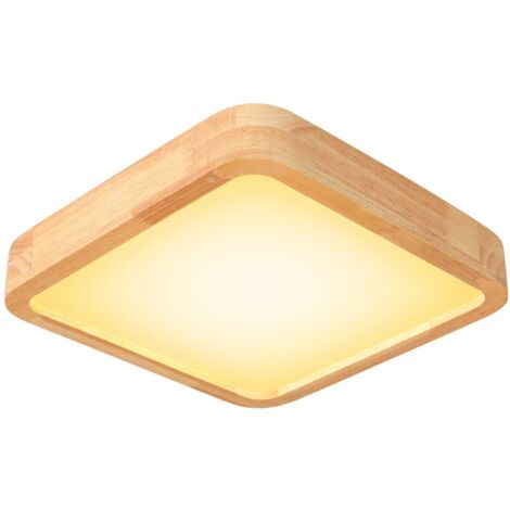 3000K Plafonnier LED Lumière Blanc Chaud 30cm Lampe Plafond Industrielle pour Salle de Bain Couloir Escalier