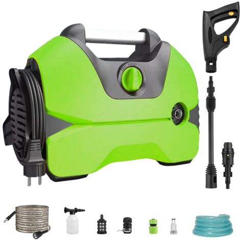 3000W électrique haute pression laveuse Portable lavage voiture pistolet polyvalent Machine à laver pour sols de jardin maison et voiture laveuse pistolet, Vert