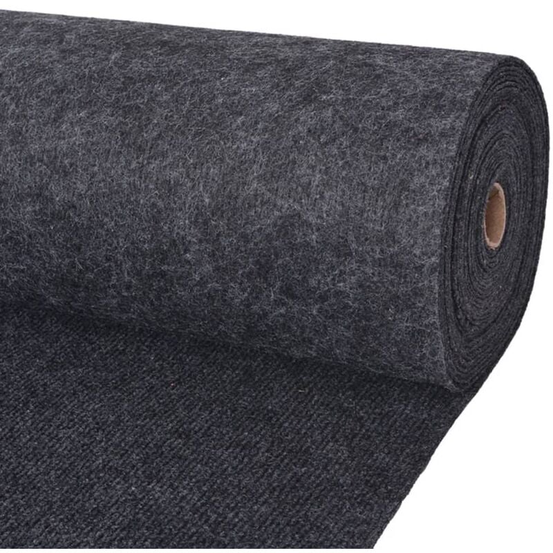 Exhibition Carpet Rib 1.2x15 m Anthracite vidaXL