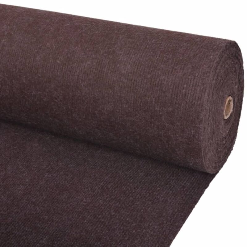 Exhibition Carpet Rib 1.2x20 m Brown Vidaxl