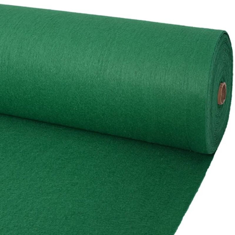 Vidaxl - Exhibition Carpet Plain 1.2x12 m Green