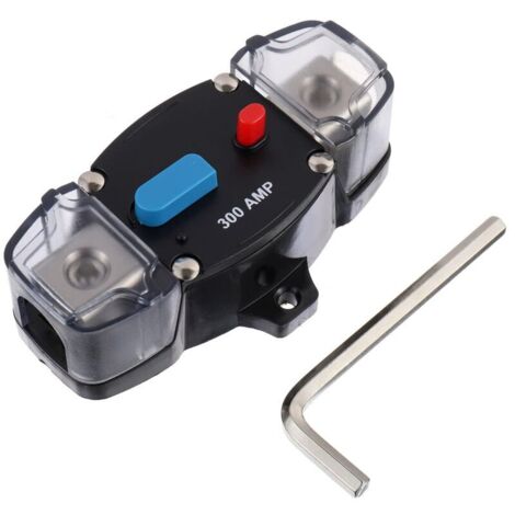 300A 12-48 Volt DC selbstrückstellender Leitungsschutzschalter mit manuellem Rückstellknopf für Anwendungen in Kraftfahrzeugen, Wohnmobilen, Schiffen und Booten (300 Ampere)