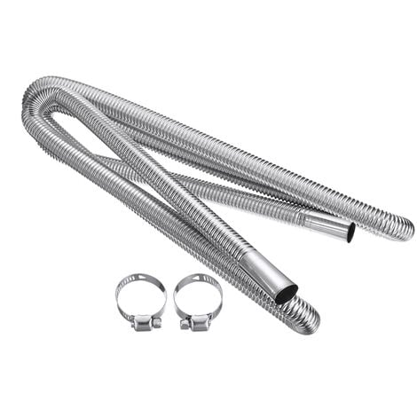MAEREX 300cm Stainless Steel Exhaust Pipe Car Parking Air Heater Tank Diesel Gas Vent Hose