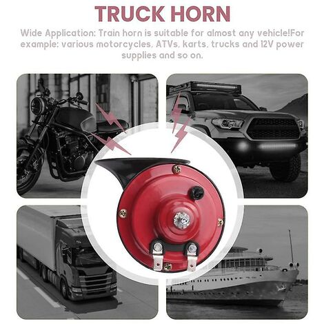 300db Super Laute Hupe Für Lkw Boot Auto Luft Elektrische Schnecke Einzel Horn 12v Wasserdichte Motorrad H