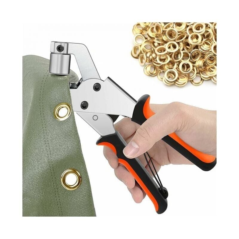 Image of 300er Set Ösen (ø 10mm) Ösenzange für Planen, Tragbare Ösenzange für Stoffe, Planen, Leder Ymyny