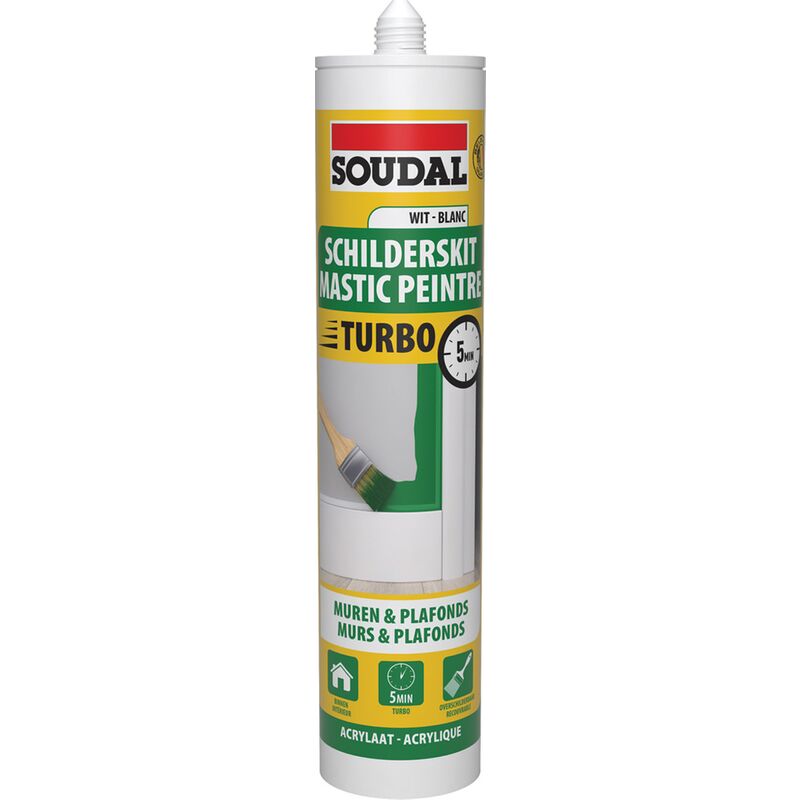 

300ml blanca sellador acrílico 'exprés' - Blanc - Soudal