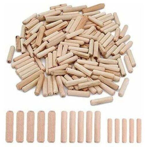 300pcs Chevilles en Bois 6mm 8mm 10mm Chevilles en Bois Assorties M6 M8 M10 pour Meubles en Bois
