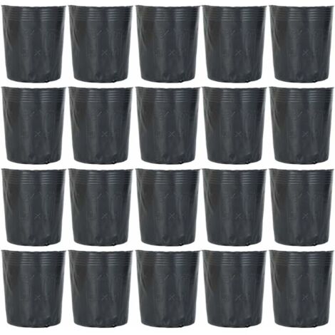 300Pcs Plant Nursery Pots Plastic Starter Pot Degradable Garden Flower Nutrition Pot Garden Tool for Succulents Cuttings Seedlings 12X12Cm