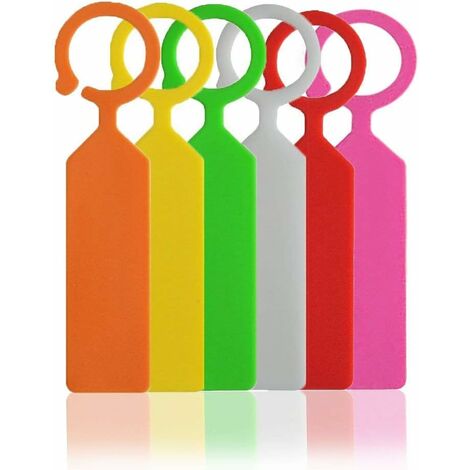 300pcs Plastic Tree Tags, Plant Hanging Tags Waterproof Plastic Garden Markers, 6 Colors