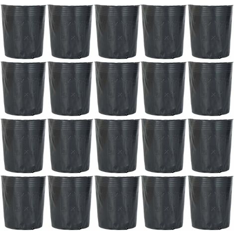 300pcs pot de pépinière en plastique contenant de propagation de plantes 12cmx12cm