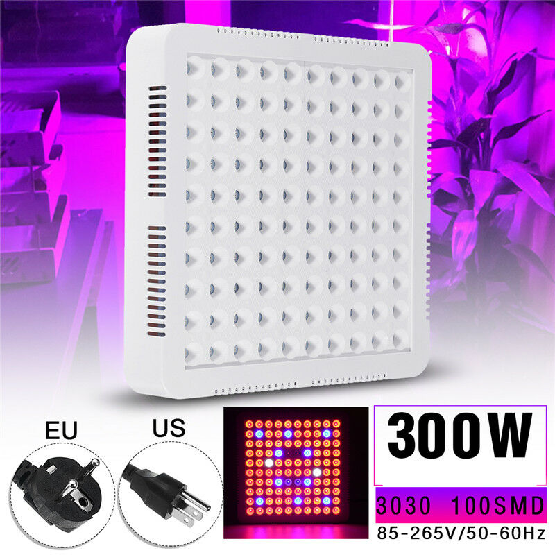 

Maerex - 300W 100LED Lámpara de iluminación de crecimiento de plantas hidropónicas de espectro completo 3030smd EU SOCKET