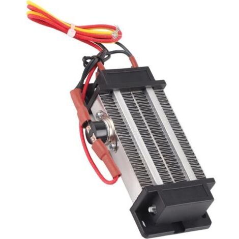 300w 220v Résistance Chauffante Réchauffeur d'Air Isolé en Céramique Électrique Thermostat Accessoires