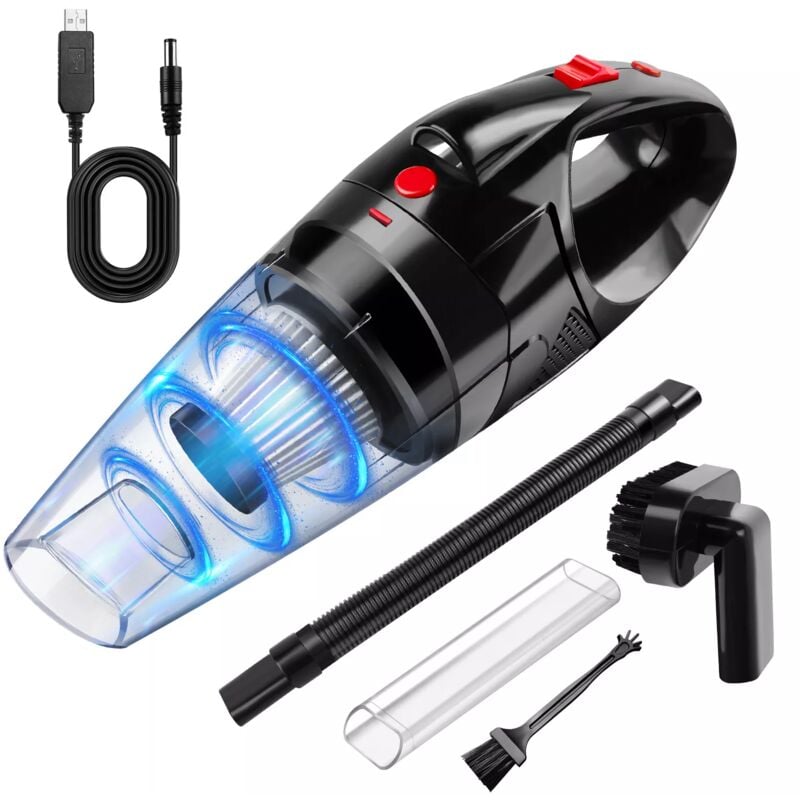 Dayplus - 300W Aspirateur de voiture portable sans fil Wet Dry Handheld Rechargeable 29000PA