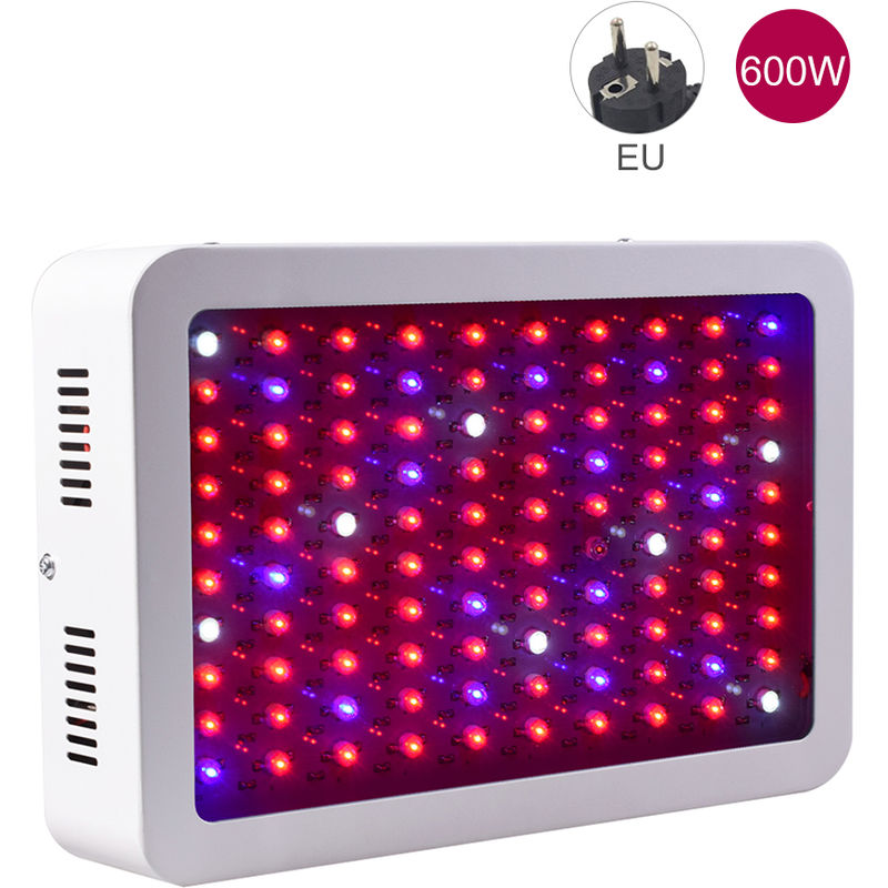 

600W LED de las bombillas de luz, Rojo Azul Full Spectrum IR UV blanca cultivo hidroponico de la lampara