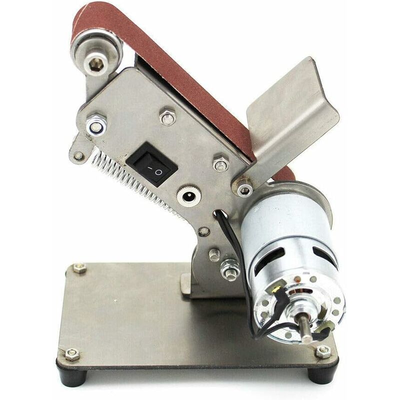 300W réglable Bricolage Machine de Polissage Mini Ponceuse à Bande Ponceuse de Bord Ponceuse à Bande Ponceuse 895 Moteur