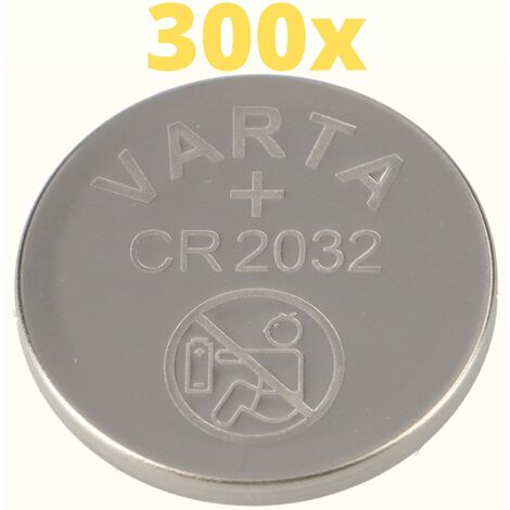 300x Varta Lithium 3V CR2032-P Bulk 3V/220mA lose CR 2032