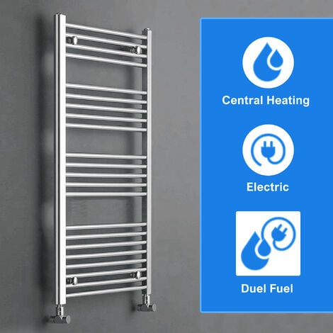 300x1000mm Straight Chrome Heated Towel Warmer Ladder Rail Radiator