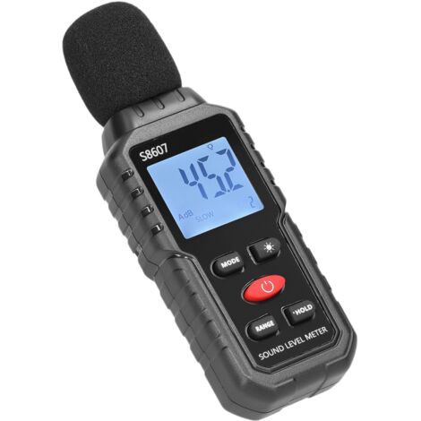 30–130 dB gewichteter Geräuschdetektor, Mini-Dezibel-Monitor, hochpräziser Schallpegelmesser, Digitalanzeige mit Hintergrundbeleuchtung