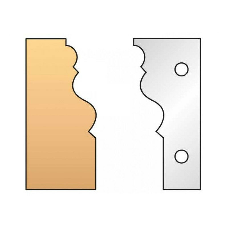 302 : jeu de fers moulure plinthe ht 90 mm