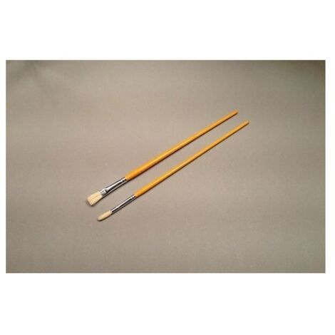 3021000 2 Brosses à Tableau Fsc 100% Plate+ronde N10 Sous Pochette