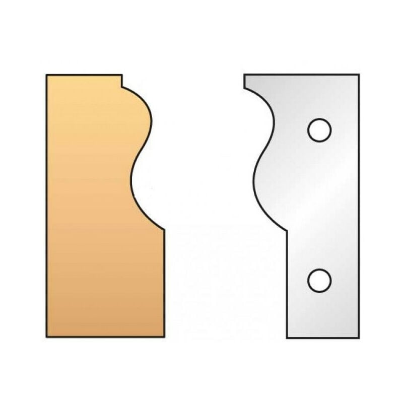 303 : Jeu de fers moulure plinthe hauteur 90 mm