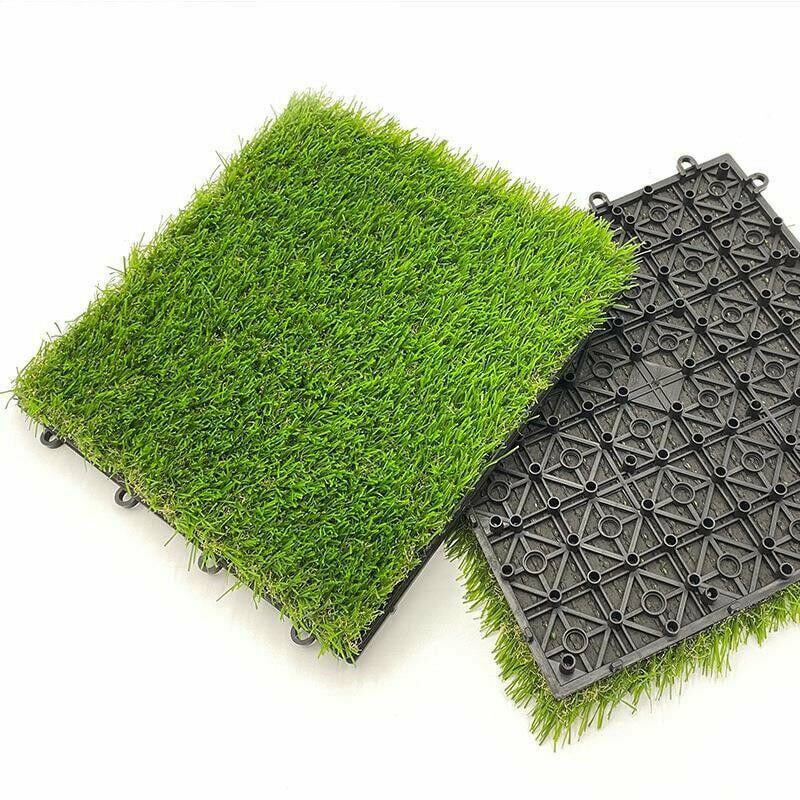 Tumalagia - 3030cm Caillebotis Gazon Synthetique pour Balcon Faux Gazon Exterieur pour Intérieur Extérieur, Pelouse Synthetique