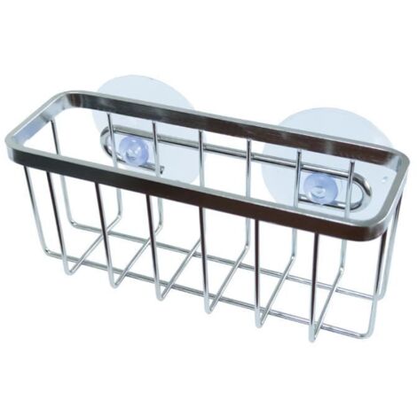 304 acier inoxydable éponge rack cuisine ventouse étagère accessoires de cuisine