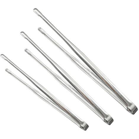 304 Edelstahl-Grillzange, Speisezange, verlängerte Steakzange, Grillzange, Küchenhelfer, 3-teiliges Set