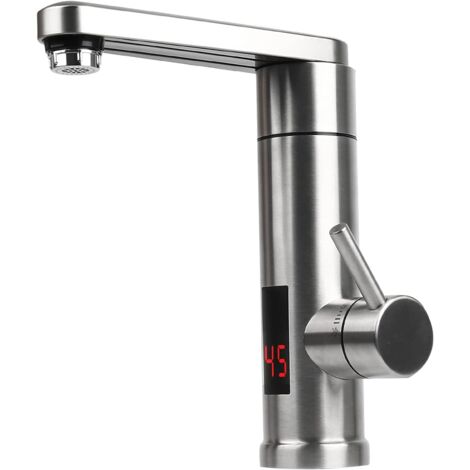304 Edelstahl Instant Heizung Wasserhahn Kalt Heiß Küche Bar Badezimmer LED Display