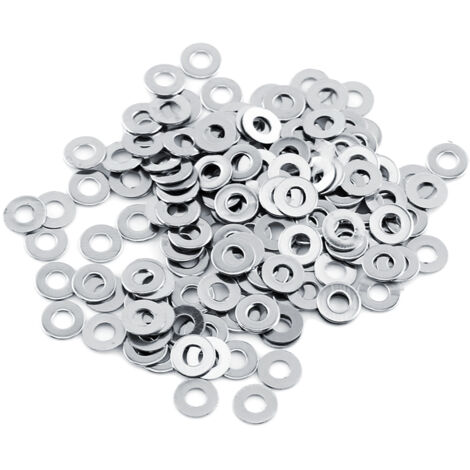 304 Edelstahl-Unterlegscheiben-Set M3/M4/M5/M6/M8/M10, 100 Stück