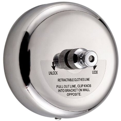 304 en Acier Inoxydable rétractable Étendoir Séchoir à Linge avec Corde réglable 2,8 m Line pour Salle de Bain,Finition polie