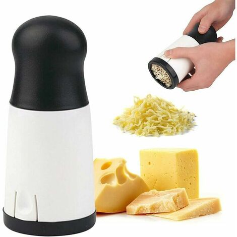 304 hachoir à fromage en acier inoxydable durable, pratique et rapide pour le fromage haché et le fromage haché pour la cuisine de vacances noir
