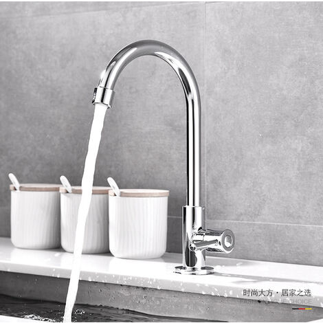 304 lavabo à légumes froid vertical simple galvanisé évier en acier inoxydable lavabo sur colonne robinet simple