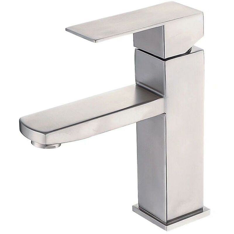 Serbia - ccykxa 304 Robinet En Acier Inoxydable Salle De Bains Robinet D'eau Chaude Et Froide Robinet De Bassin De Salle De Bains Sous Le Robinet De