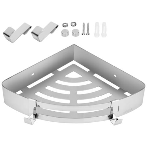 304 Stainless Steel Hollow Triangular Corner Shelf Shampoo Storage Rack Bathroom Accessory