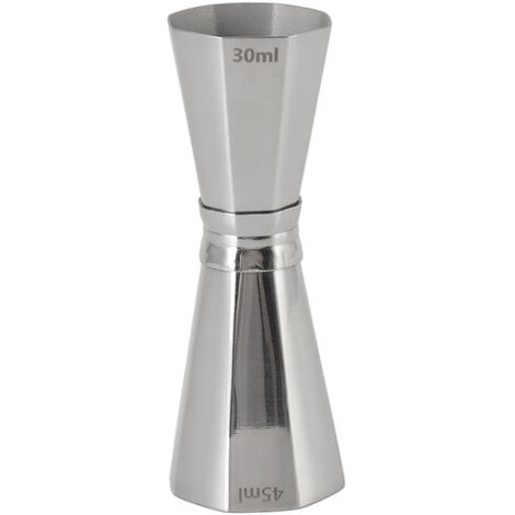 304 Stainless Steel Jigger with Scales Octagonal Double Cocktail Jigger Measuring Tool for Bartenders
