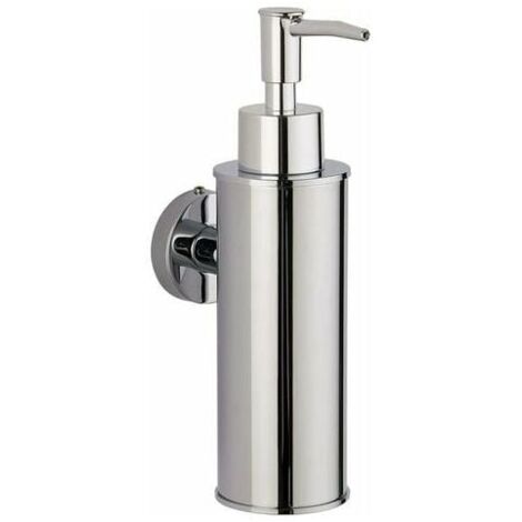 304 Stainless Steel Round Chrome Soap Dispenser Wall Mounted Bathroom Kitchen Home Decoration MUMU