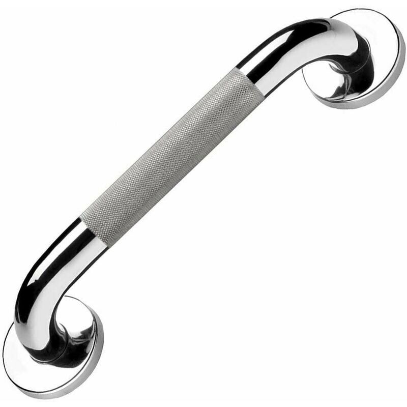 304 Stainless Steel Toilet Grab Bar 30cm Bathtub Grab Bar Shower Rail with Non Slip Grip for Toilet Bathroom Kitchen Staircase