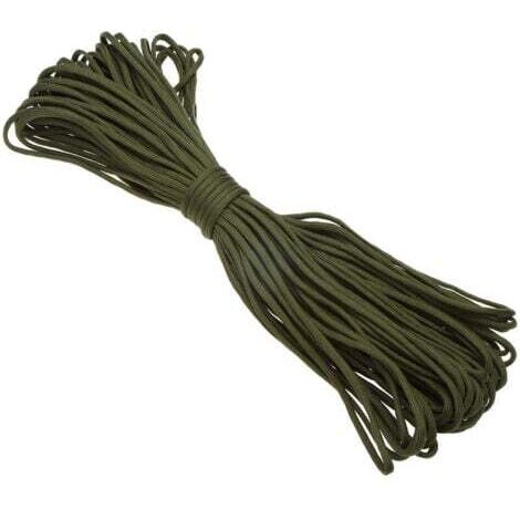 30.5M / 100Ft 7 Brins Corde De Parachute Corde Longe Outil De Survie D'Urgence En Plein Air,  Verte,2pcs