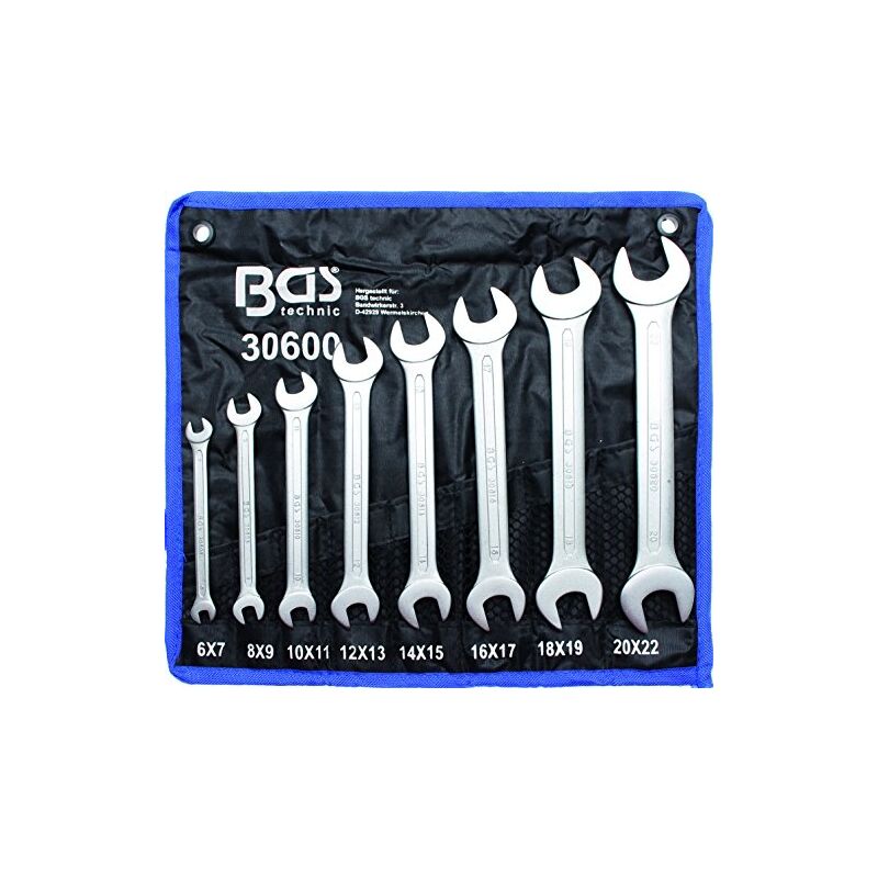 Bgs Technic - 30600 bgs jeu de 12 clés à fourches 6-22 mm, 8 pièces