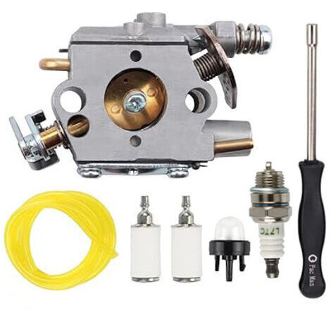 309376002 Vergaser für Ryobi RY3714 RY3716 für Homelite mit Primerpumpe, Zündkerze, Kraftstofffilter und Kraftstoffschlauch