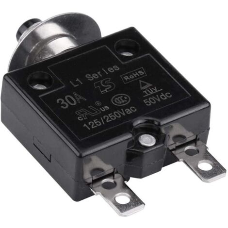 30A manual reset thermal circuit breaker on current overload protector