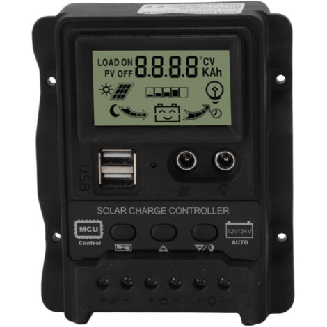 30A PWM Dual-Output DC Solar-Laderegler für Photovoltaikanlagen im Wohnbereich