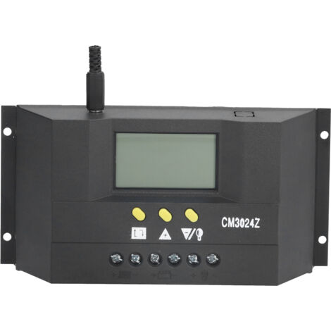 30A PWM-Solar-Laderegler mit LCD-Anzeige für 12V/24V Autobatterien