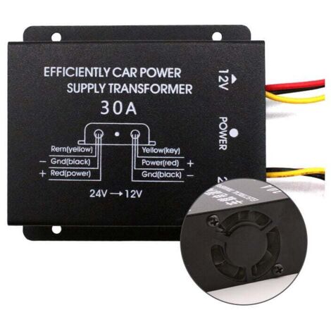 30A Step-Down-Stromrichter für Auto 24V auf 12V