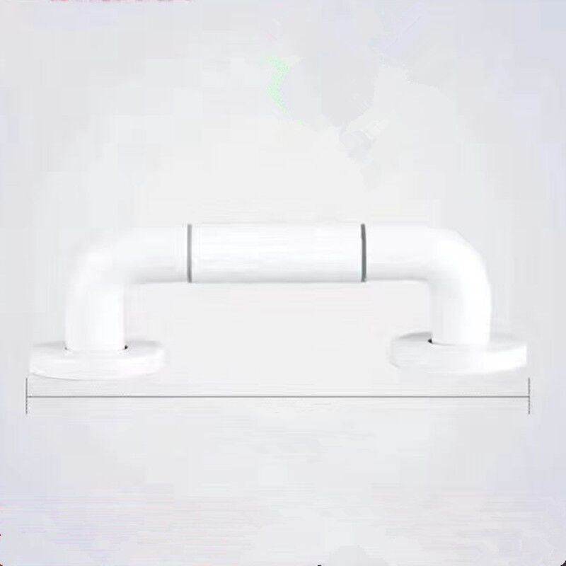 30CM blanc Barre D'appui WC, Barres D'appui de Salle de Bain avec Antidérapante, Poignée de Acier Inox, de Maintien Douche avec Cercles lumineux-avec